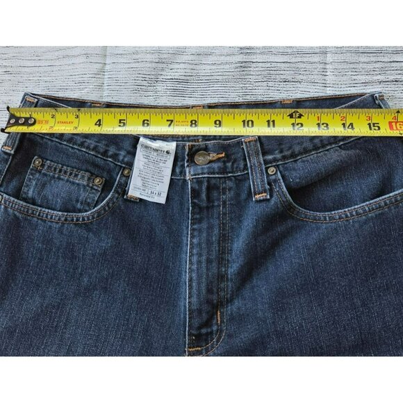 Carhartt Men's Jeans Relaxed Fit Dark Wash Size 34x32 - Picture 9 of 9